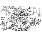 Craftsman 13196316 main frame and wheel assembly diagram