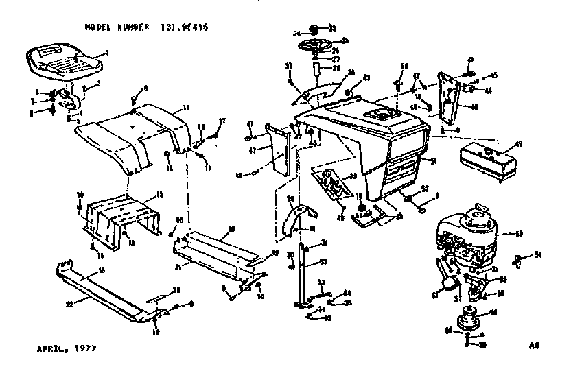 Seat and grill assembly