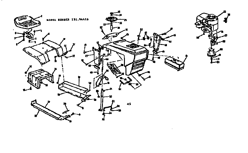 Grill and seat assembly
