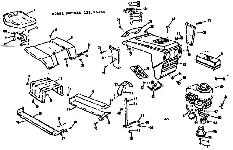 Grill and seat assembly