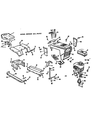 Grill and seat assembly
