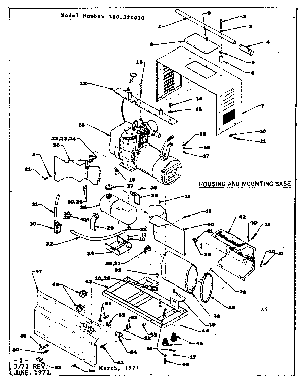 Housing and mounting base