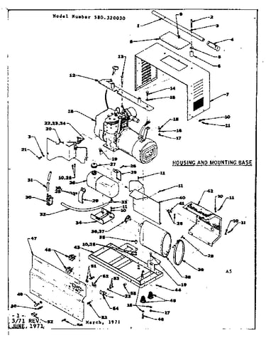 Housing and mounting base