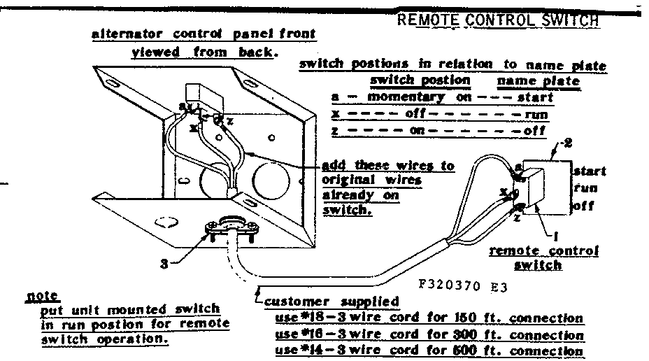 Remote control switch