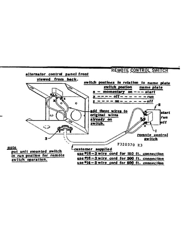 Remote control switch