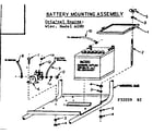 Craftsman 58032039 battery mounting assembly diagram