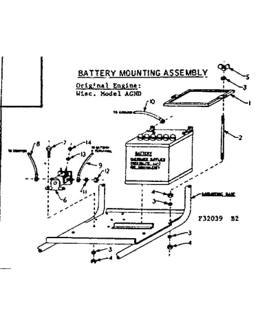 Battery mounting assembly
