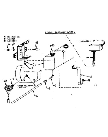 Low oil shut-off system