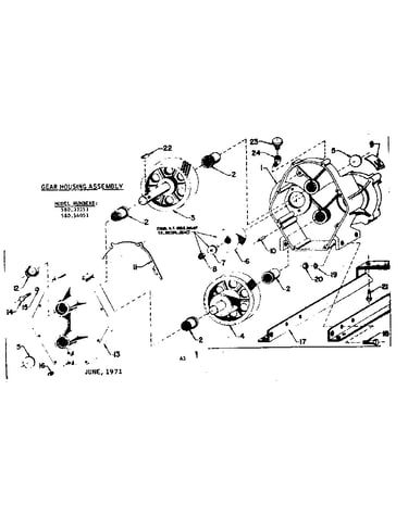 Gear housing assembly
