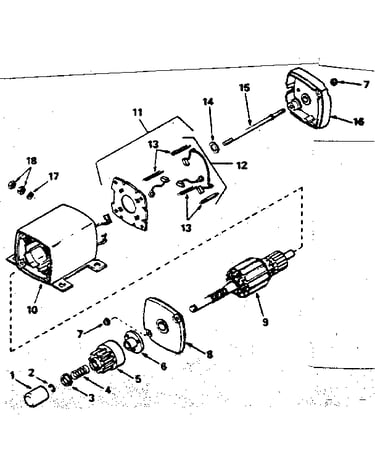 Starter motor no. 33605