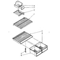 Kenmore 1068748331 shelf parts diagram