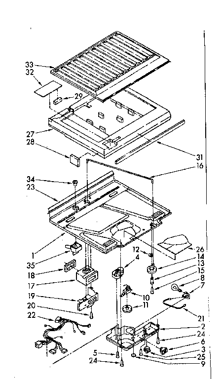 Compartment separator parts
