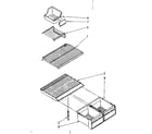 Kenmore 1068748312 shelf parts diagram