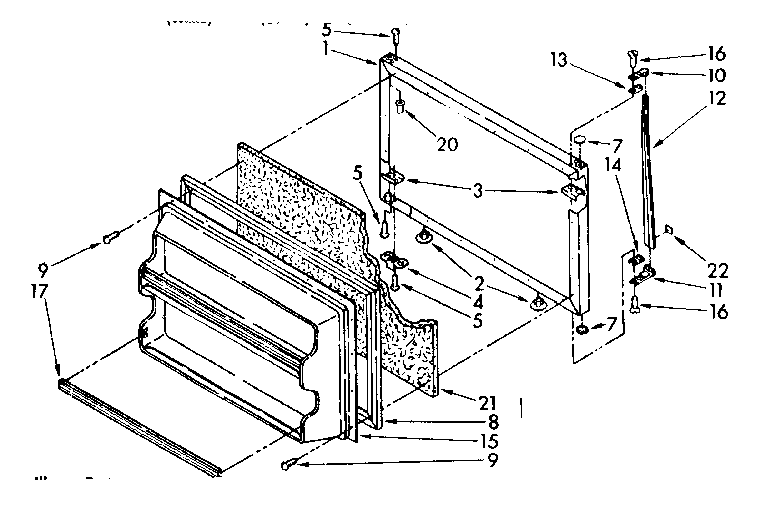 Freezer door parts
