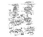 Briggs & Stratton 402417 (0676-01 - 0676-01) air cleaner-carburetor group diagram