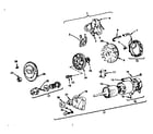 Briggs & Stratton 402417 (0676-01 - 0676-01) starter motor group diagram