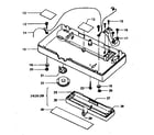 Lifestyler 29171 PULSE MONITOR case lower assembly diagram