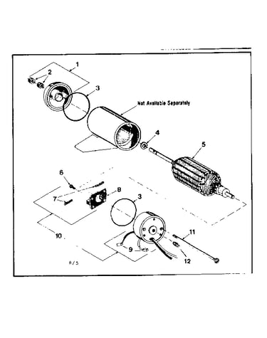 Electrical motor assembly & parts list
