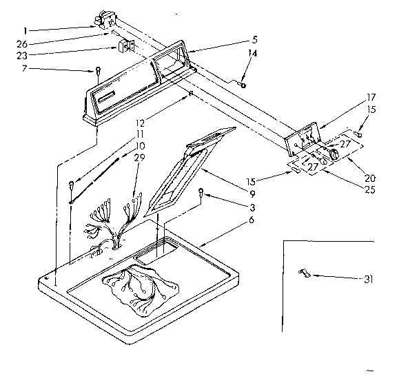 Top and console parts