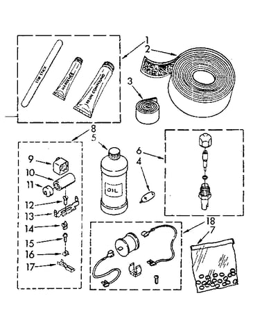 Compressor start kit and sealants