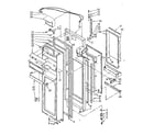 Kenmore 1068566930 refrigerator door parts diagram