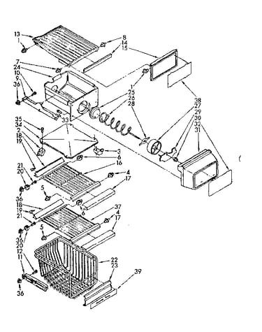 Freezer interior parts