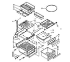 Kenmore 1068566960 refrigerator interior parts diagram