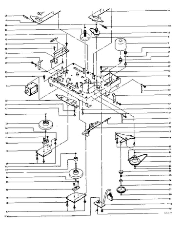 Flywheel and motor assembly