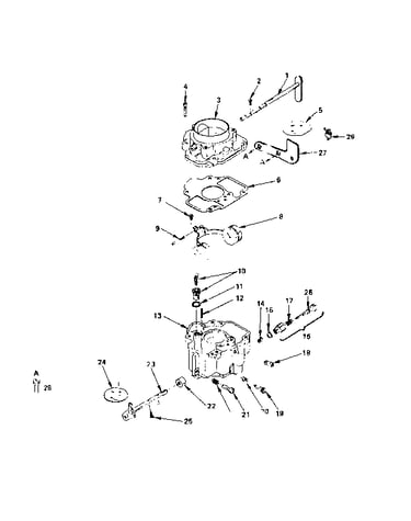 Carburetor parts group