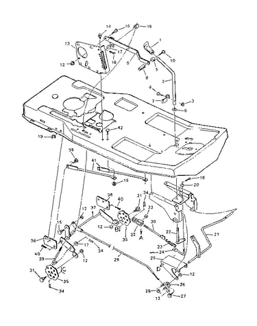 Blade housing suspension