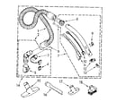 Kenmore 1162435085 hose and attachment parts diagram