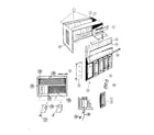 Kenmore 2538765070 cabinet and front panel parts diagram