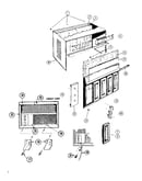 Cabinet and front panel parts