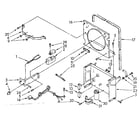 Kenmore 106850405 frame and control parts diagram