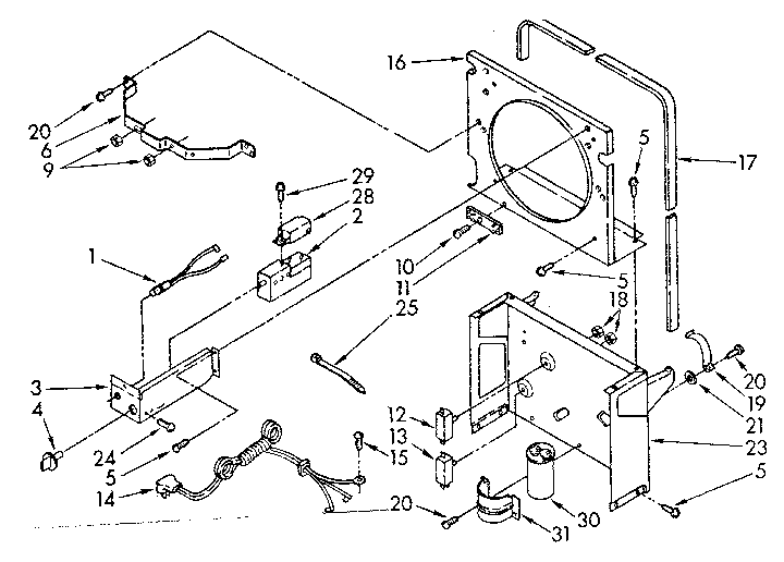 Frame and control parts