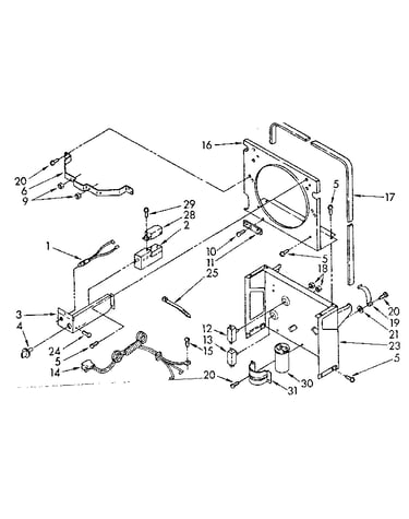 Frame and control parts