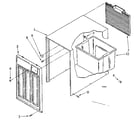 Kenmore 106850405 cabinet parts diagram