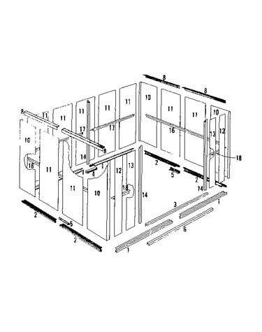 Floor frame and wall assembly