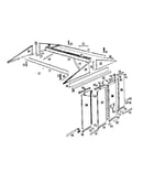Roof support and door assembly