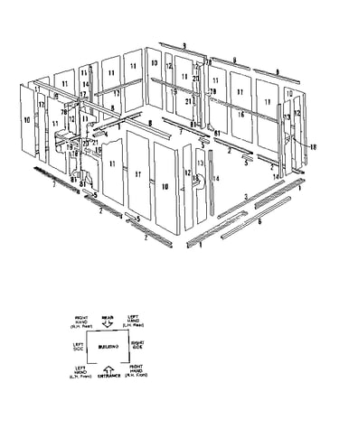 Floor frame and wall assembly
