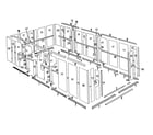 Sears 69668828 floor frame and wall assembly diagram