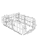 Floor frame and wall assembly
