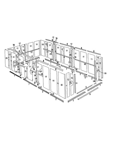 Floor frame and wall assembly