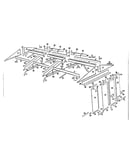 Roof support and door assembly