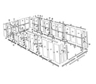 Sears 69668829 floor frame and wall assembly diagram