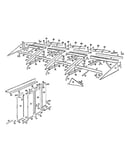 Roof support and door assembly