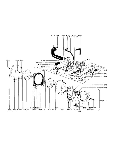 Combustion blower assembly