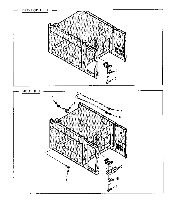 Oven thermostat and magnetron thermostat parts