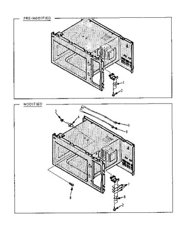 Oven thermostat and magnetron thermostat parts