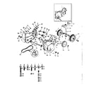 Craftsman TT508CR transmission and gauge wheels diagram